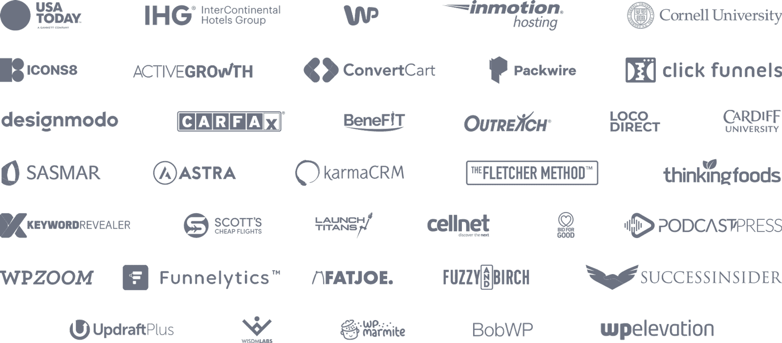 Hundreds of thousands of people use our products